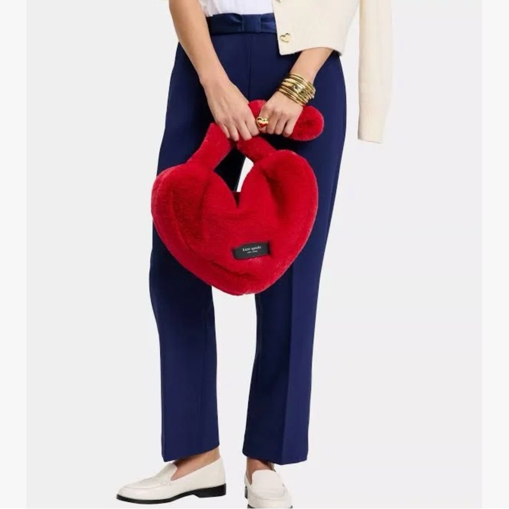 Kate Spade Red Plush Handbag